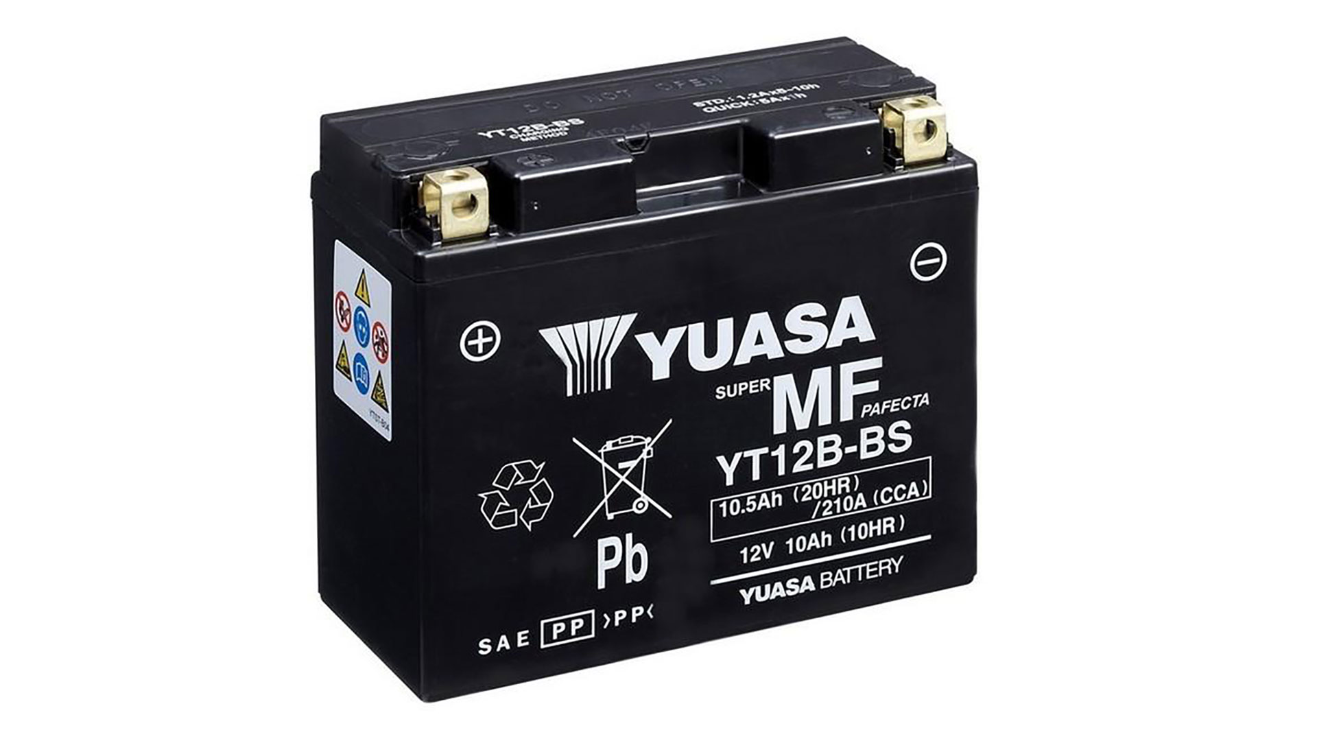  YT12B-BS (CP) 12V Yuasa MF VRLA Battery 
