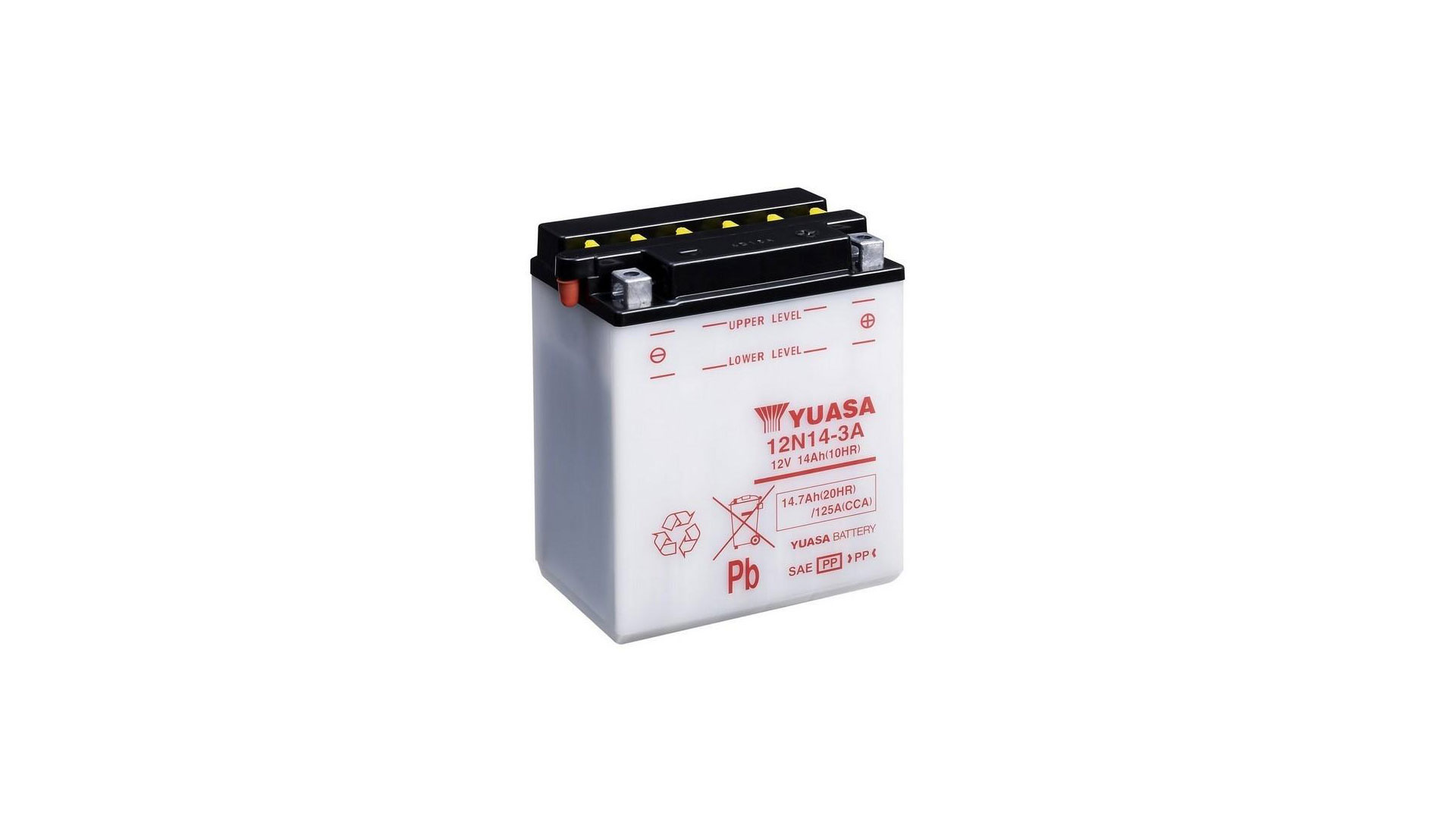  12N14-3A (CP) 12V Yuasa Conventional Battery 